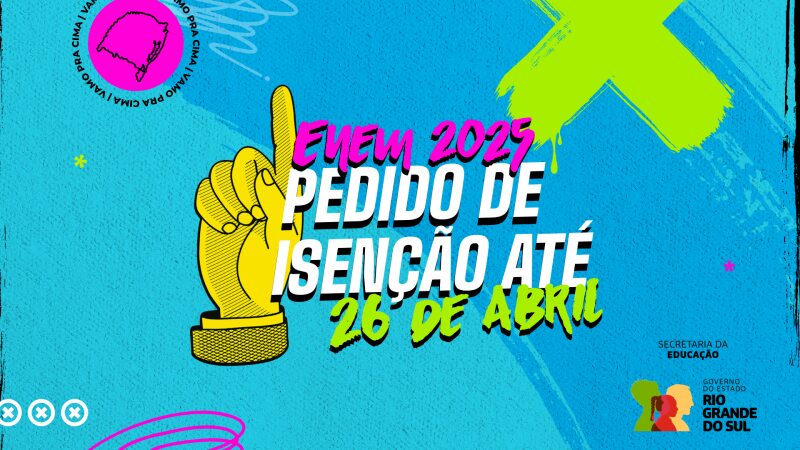 Ir para  <p>Desde a segunda-feira (14/4), estudantes de baixa renda e concluintes do Ensino M&eacute;dio na rede p&uacute;blica podem solicitar isen&ccedil;&atilde;o da taxa de inscri&ccedil;&atilde;o do Exame Nacional do...
