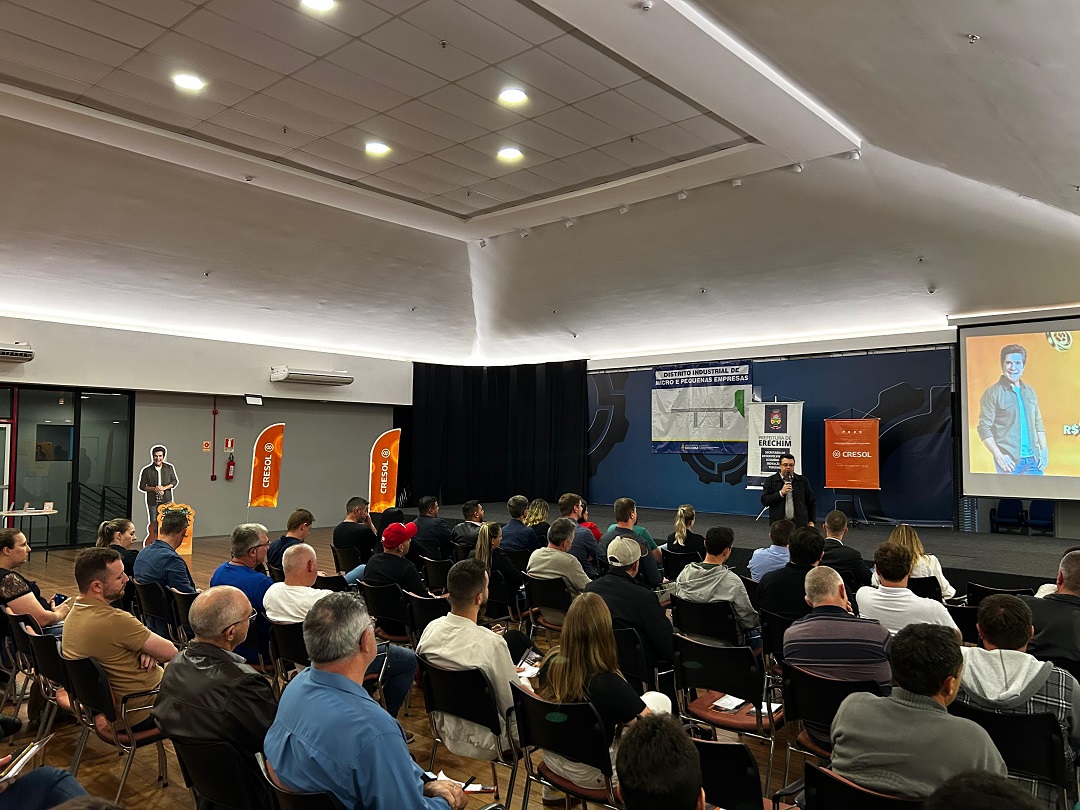 Ir para  <p><big>No dia 17 de novembro, micro e pequenos empres&aacute;rios de Erechim (RS) participaram de um encontro promovido pela Prefeitura de Erechim e pela Cresol Centro Sul. O evento marcou o pr&eacute;-lan&ccedil;amento...