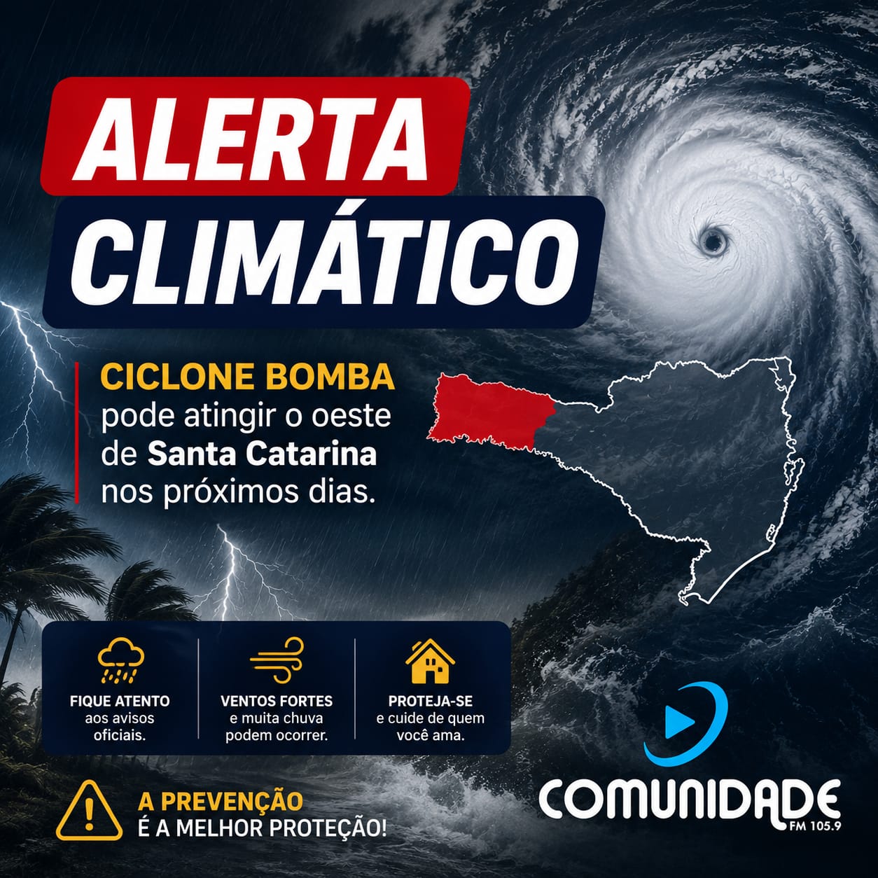 INMET monitora possível 
