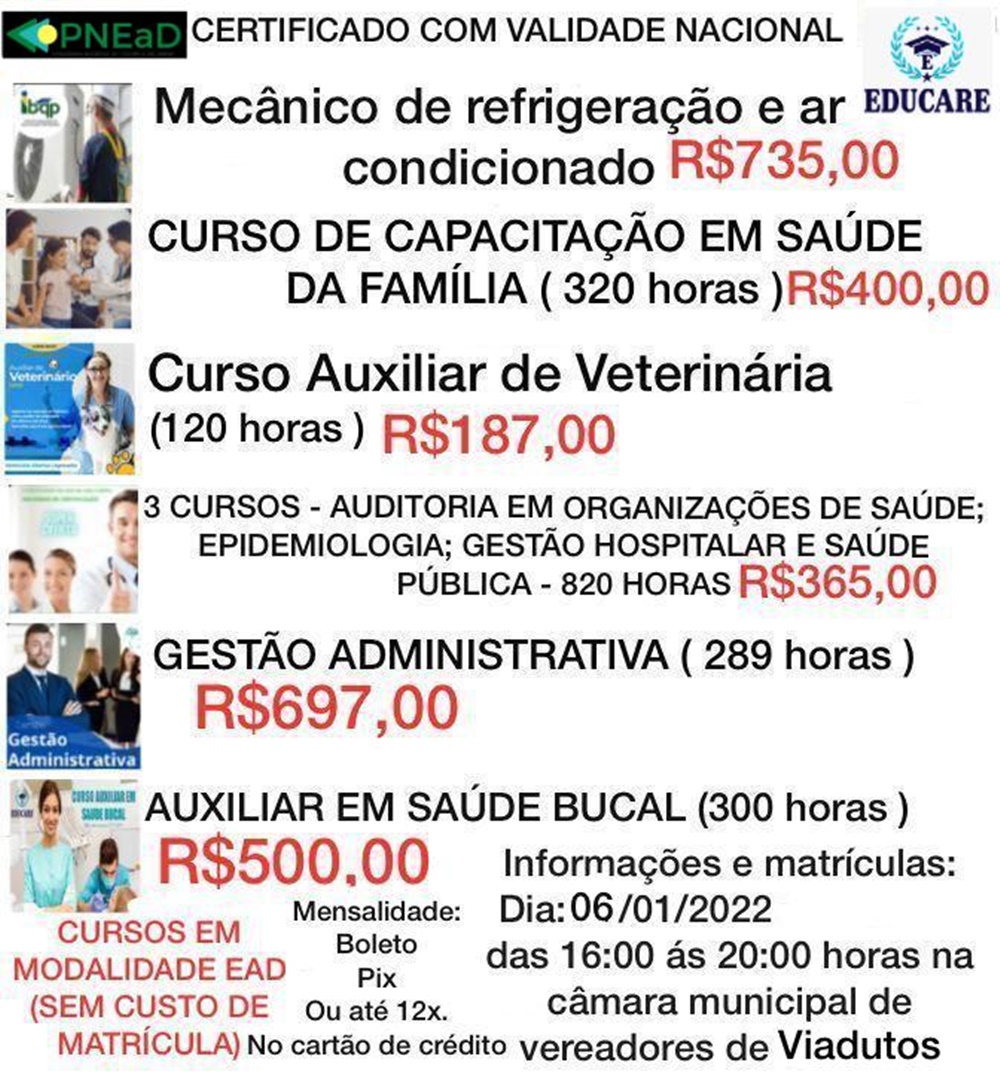 Ir para  <p><big>N&atilde;o perca essa grande oportunidade de qualifica&ccedil;&atilde;o profissional cursos em modalidade Ead com certificado de validade...