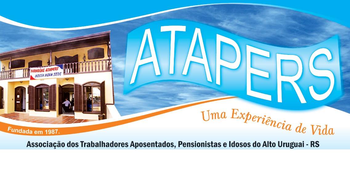 Ir para  <p><big>A Associa&ccedil;&atilde;o Trabalhadores Aposentados, Pensionistas e Idosos do Alto Uruguai do Rio Grande do Sul &ndash; ATAPERS est&aacute; completando neste 28 de junho seus 62 anos de exist&ecirc;ncia....